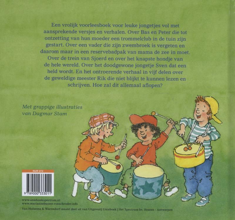 Achterkant van Het voorleesboek voor de allerleukste jongen!