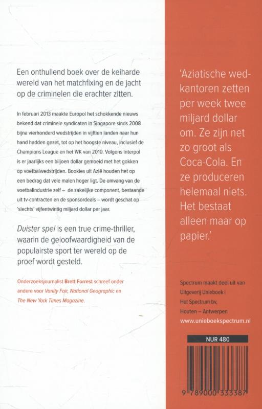 Achterkant van Duister spel