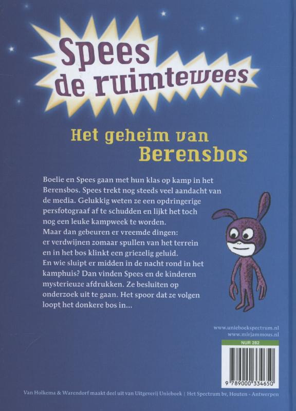 Achterkant van Het geheim van Berensbos