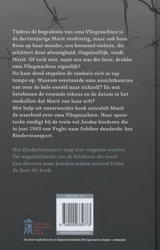 Achterkant van Het kindertransport