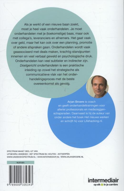 Achterkant van Doelgericht onderhandelen