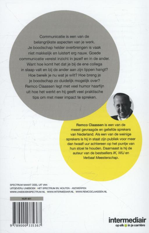 Achterkant van Spreken met impact