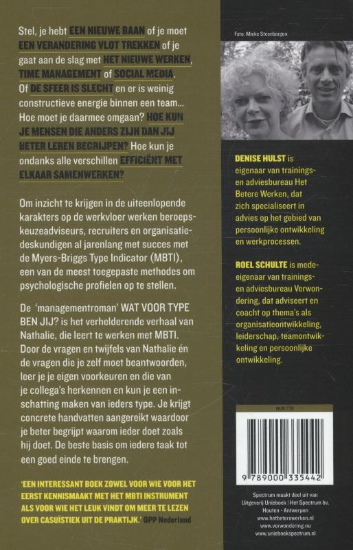 Achterkant van Wat voor type ben jij?