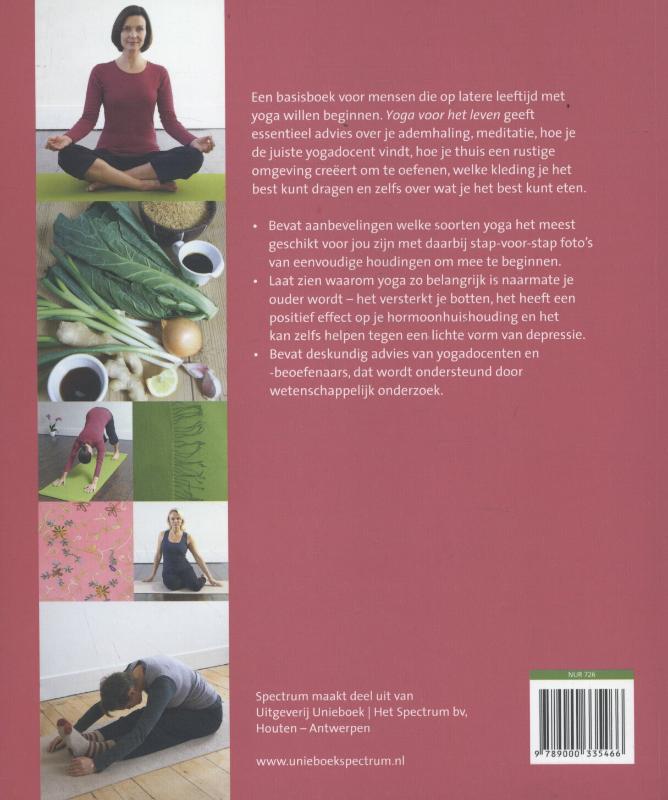 Achterkant van Yoga voor het leven