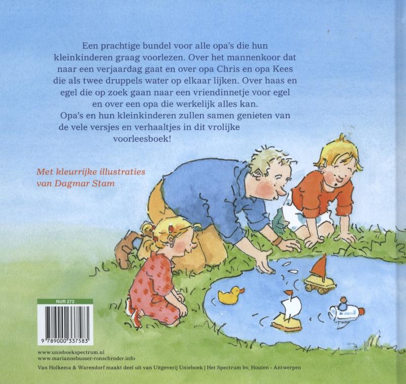 Achterkant van Het voorleesboek voor de allerliefste opa!