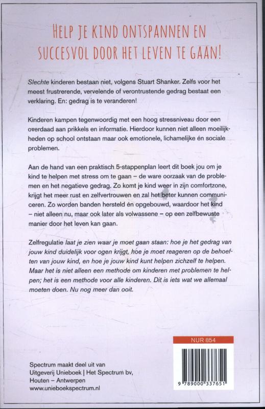 Achterkant van Zelfregulatie bij kinderen