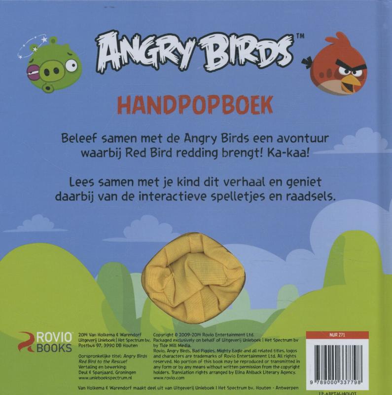 Achterkant van Handpopboek