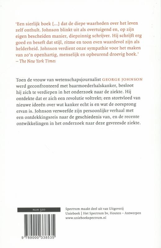 Achterkant van Het verhaal van kanker