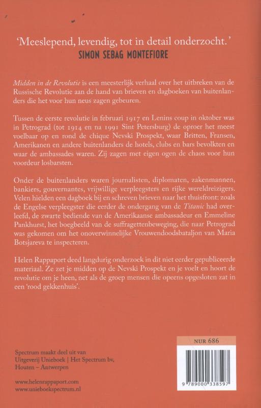 Achterkant van Midden in de Revolutie