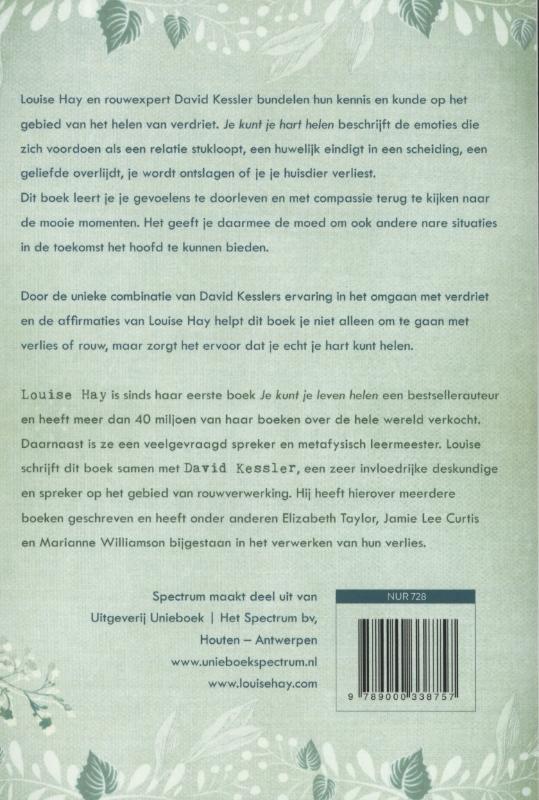 Achterkant van Je kunt je hart helen