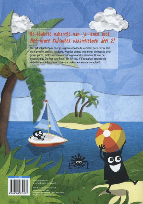 Achterkant van Het grote kidsweek vakantieboek