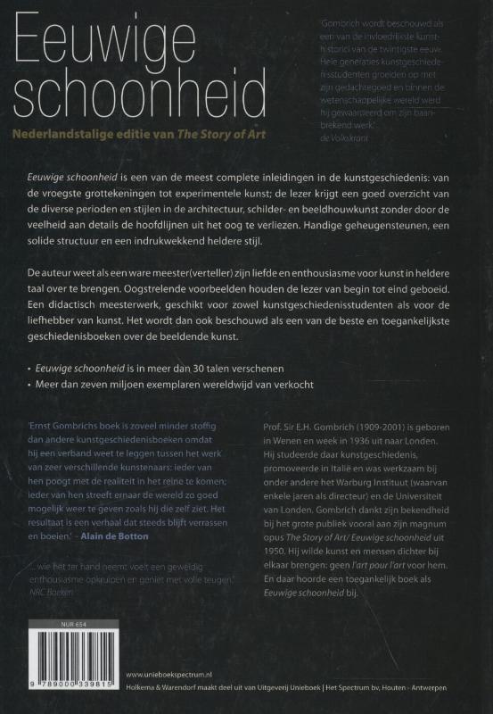Achterkant van Eeuwige schoonheid