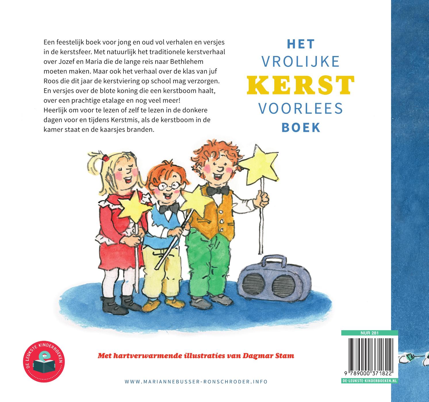 Achterkant van Het vrolijke kerst voorleesboek