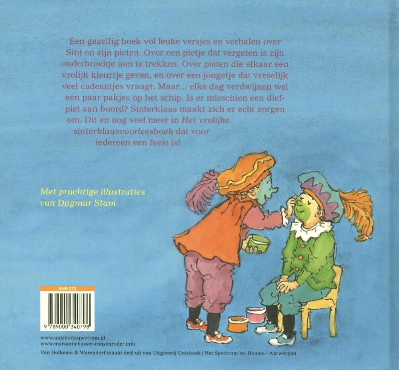 Achterkant van Het vrolijke Sinterklaas voorleesboek