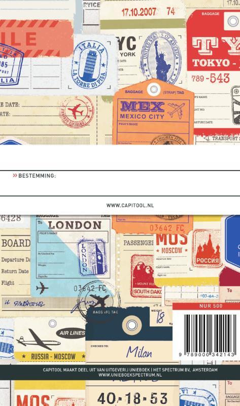 Achterkant van Capitool Reisdagboek