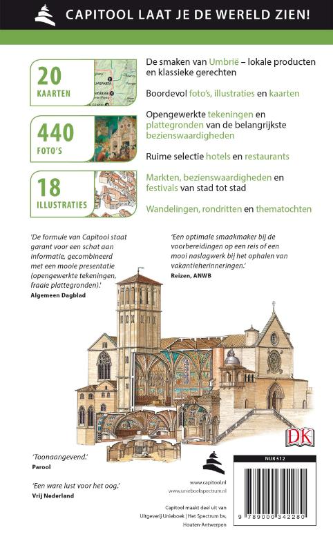Achterkant van Umbrië