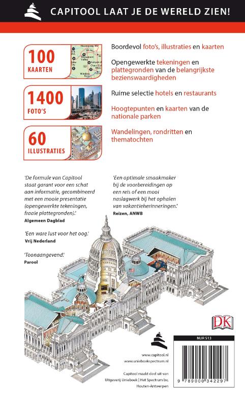 Achterkant van USA