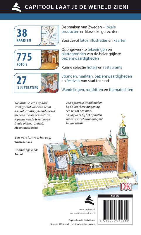 Achterkant van Zweden