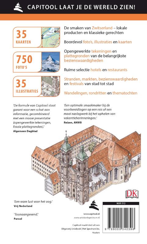 Achterkant van Zwitserland