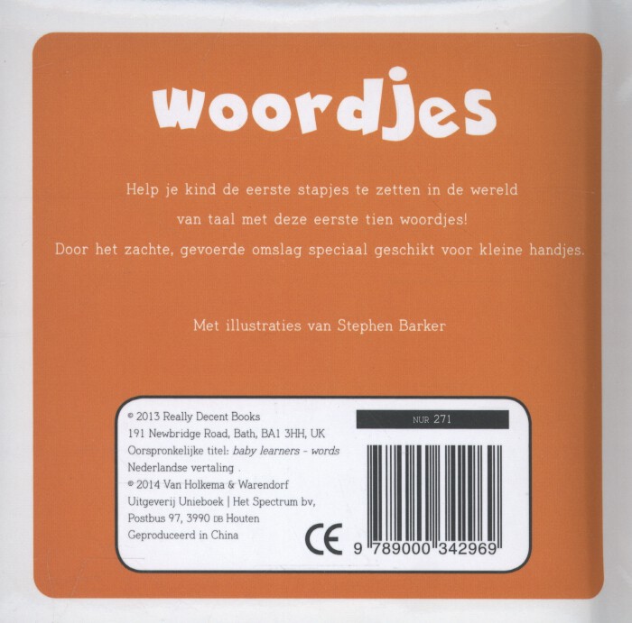 Achterkant van Woordjes