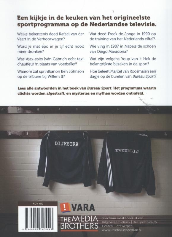 Achterkant van Bureau sport