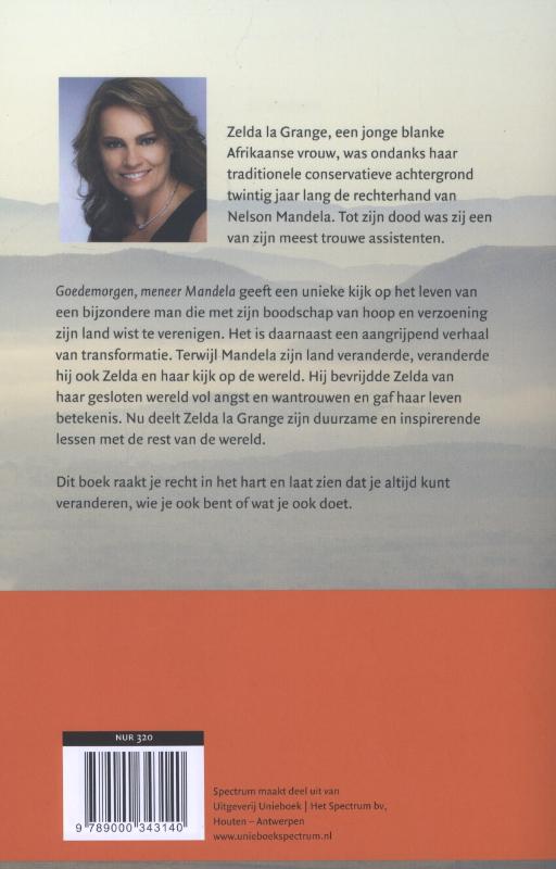 Achterkant van Goedemorgen, meneer Mandela