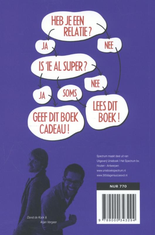 Achterkant van 365 dagen succesvol: het relatieboek