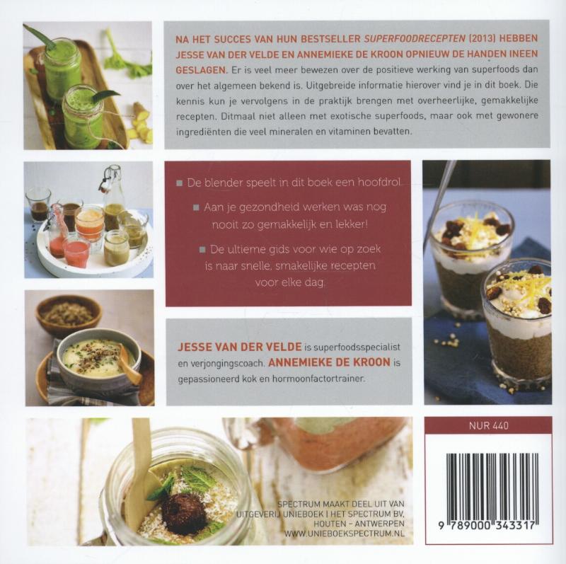 Achterkant van De snelle superfood chef