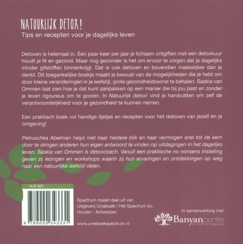 Achterkant van Natuurlijk detox!