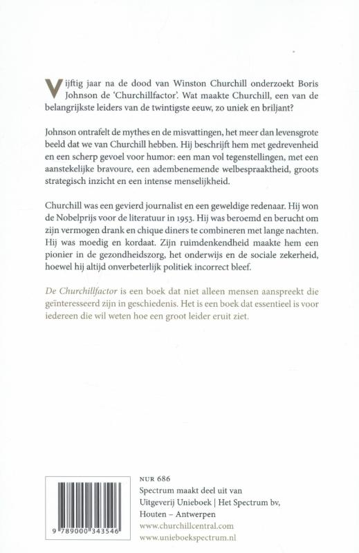 Achterkant van De Churchill factor
