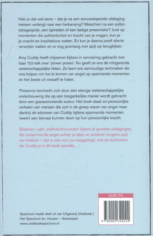 Achterkant van Presence