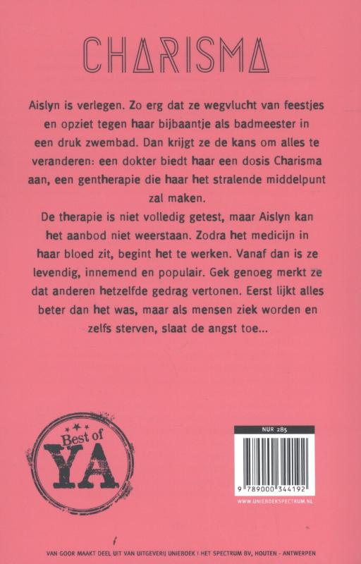 Achterkant van Charisma