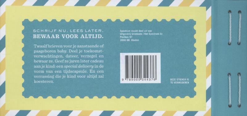 Achterkant van Brieven aan mijn baby