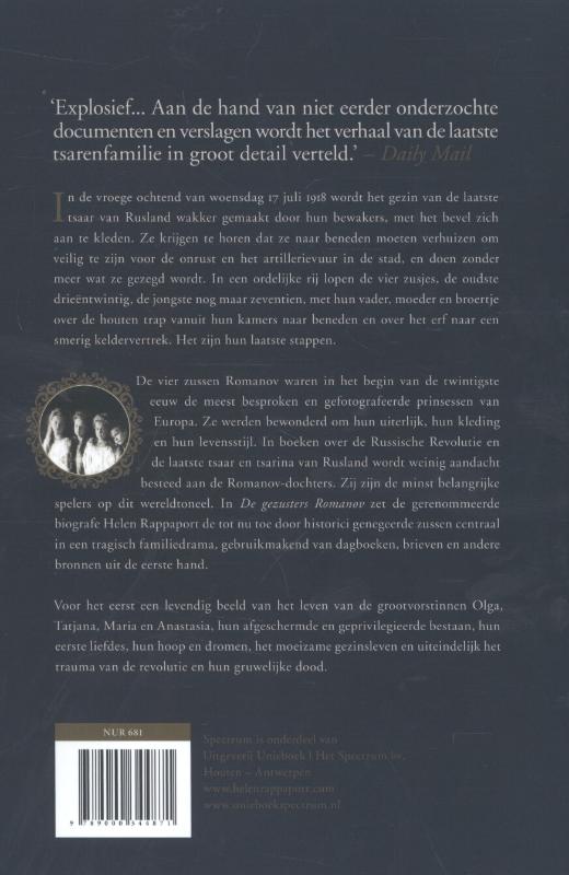 Achterkant van De gezusters Romanov