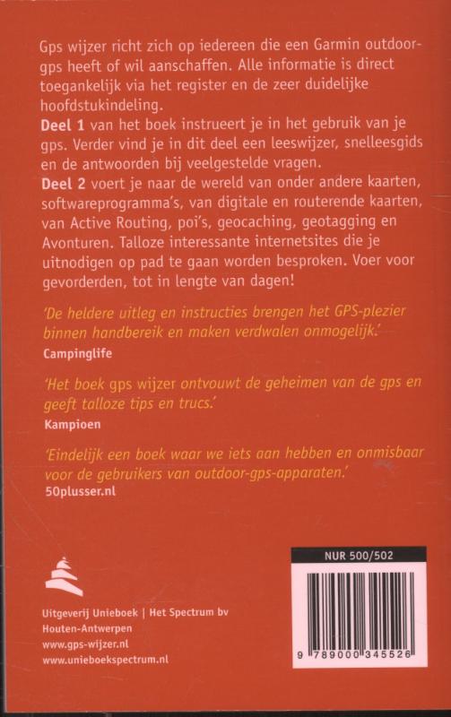 Achterkant van GPS wijzer