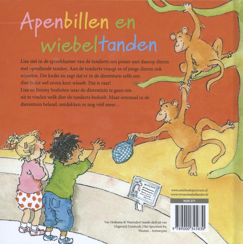 Achterkant van Apenbillen en wiebeltanden