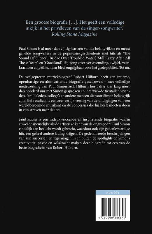 Achterkant van Paul Simon