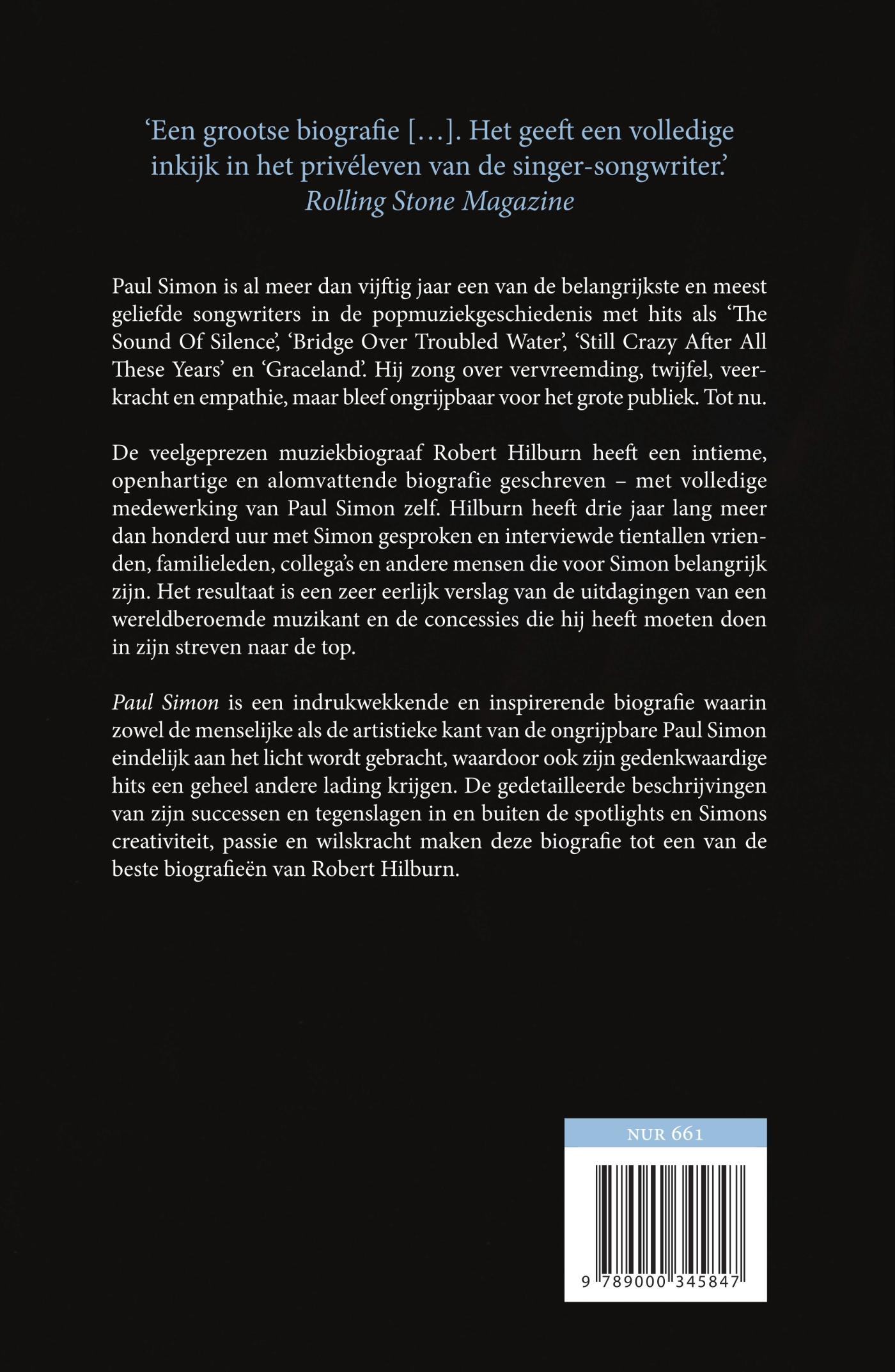 Achterkant van Paul Simon