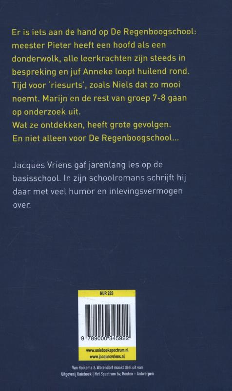 Achterkant van Het raadsel van de regenboog