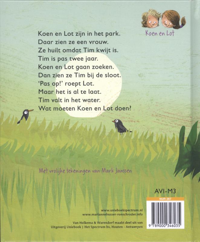Achterkant van Een kind in de sloot