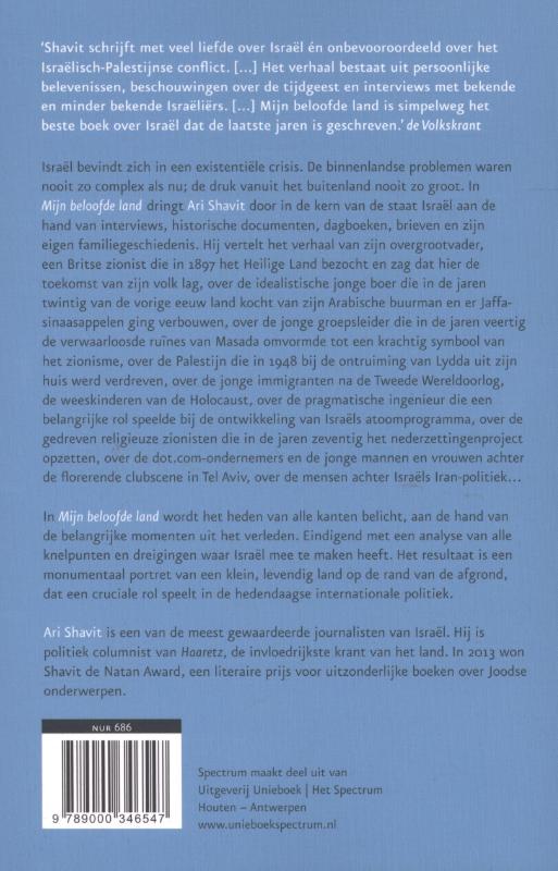 Achterkant van Mijn beloofde land