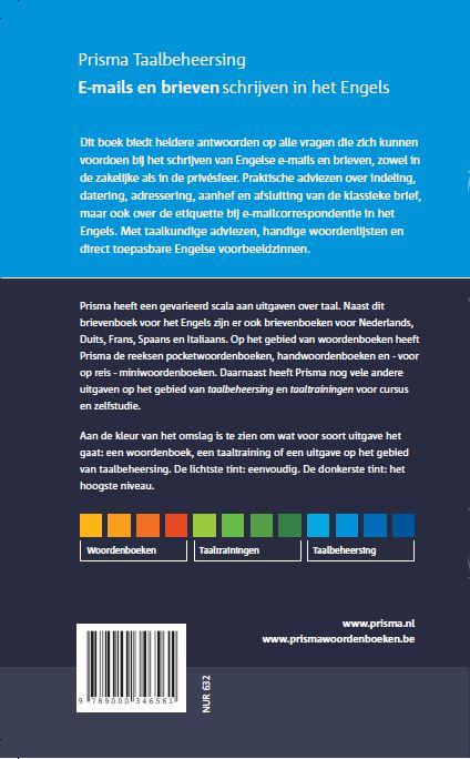 Achterkant van E-mails en brieven schrijven in het Engels