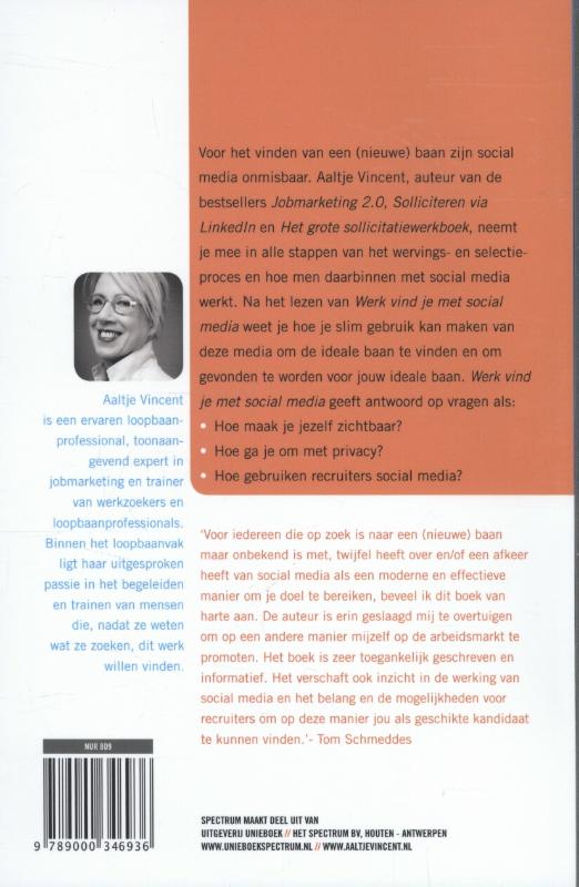 Achterkant van Werk vind je met social media