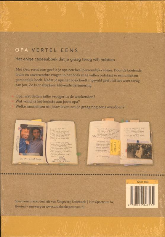 Achterkant van Opa, vertel eens