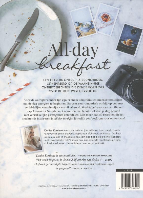 Achterkant van All-day breakfast