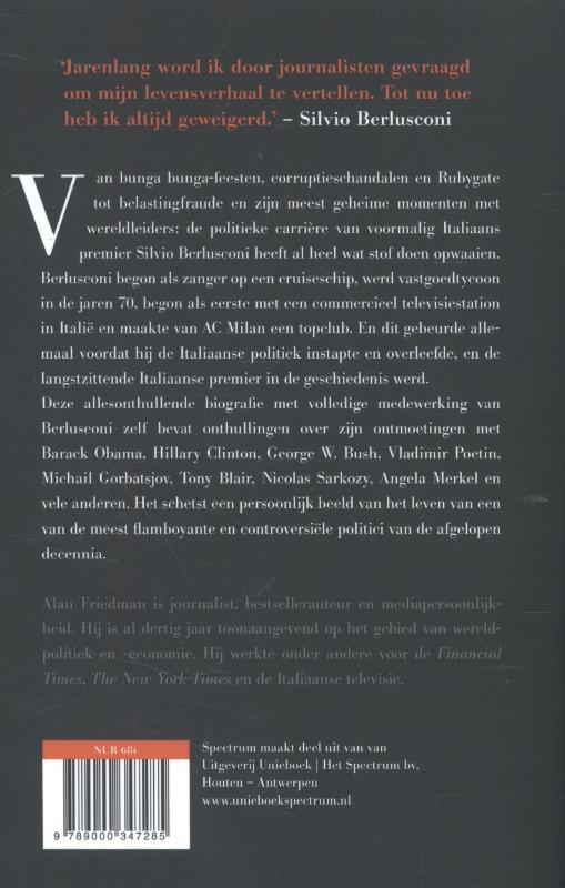 Achterkant van Silvio Berlusconi