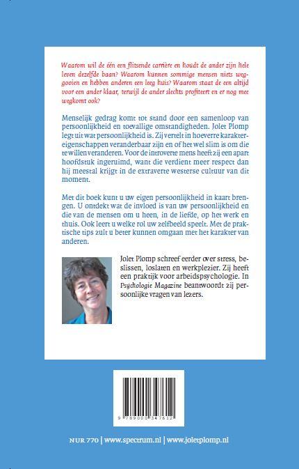 Achterkant van Een kwestie van persoonlijkheid