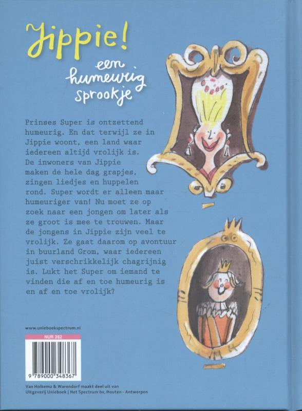 Achterkant van Jippie! een humeurig sprookje