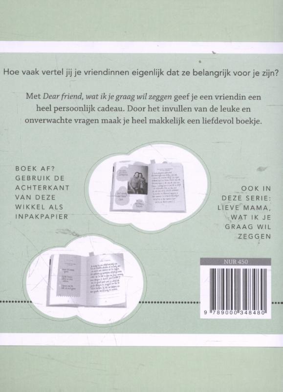 Achterkant van Dear friend