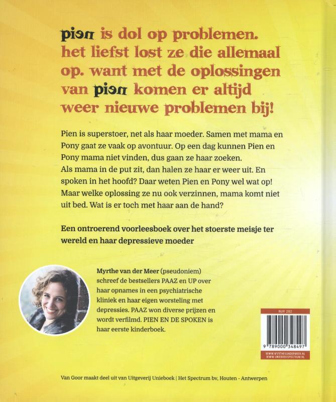 Achterkant van Pien en de spoken